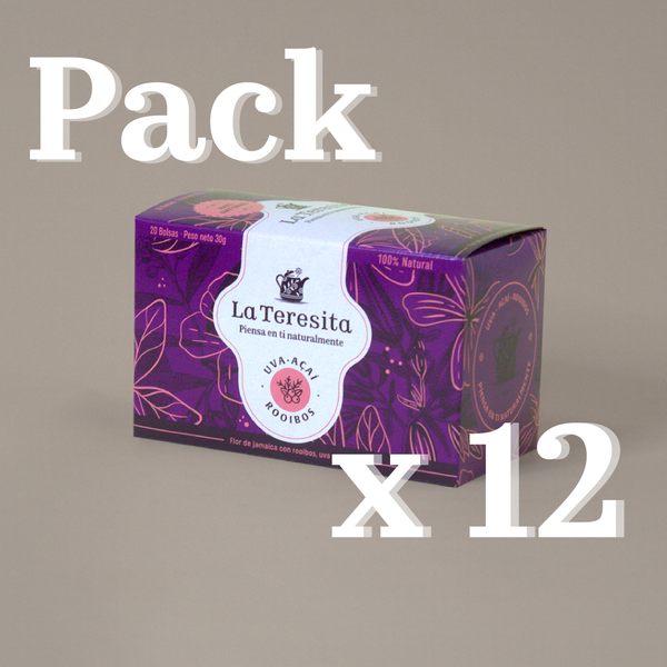 Pack x 12 cajas Infusión Uva Rooibos La Teresita