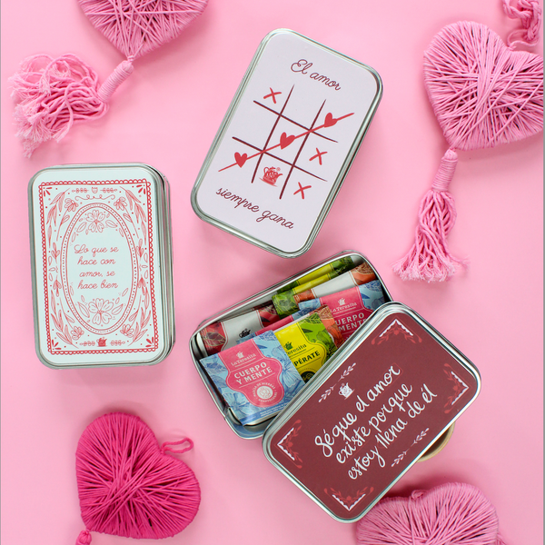 Colección Amor y amistad- Cajas metálicas x12