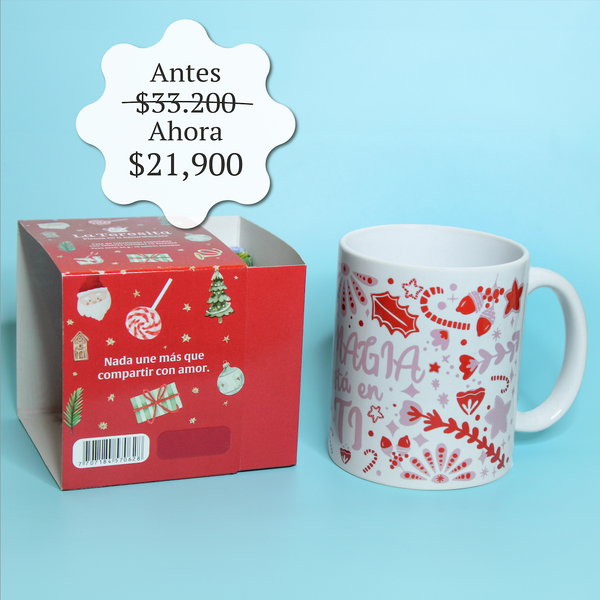 Caja Navideña + Mug Magia