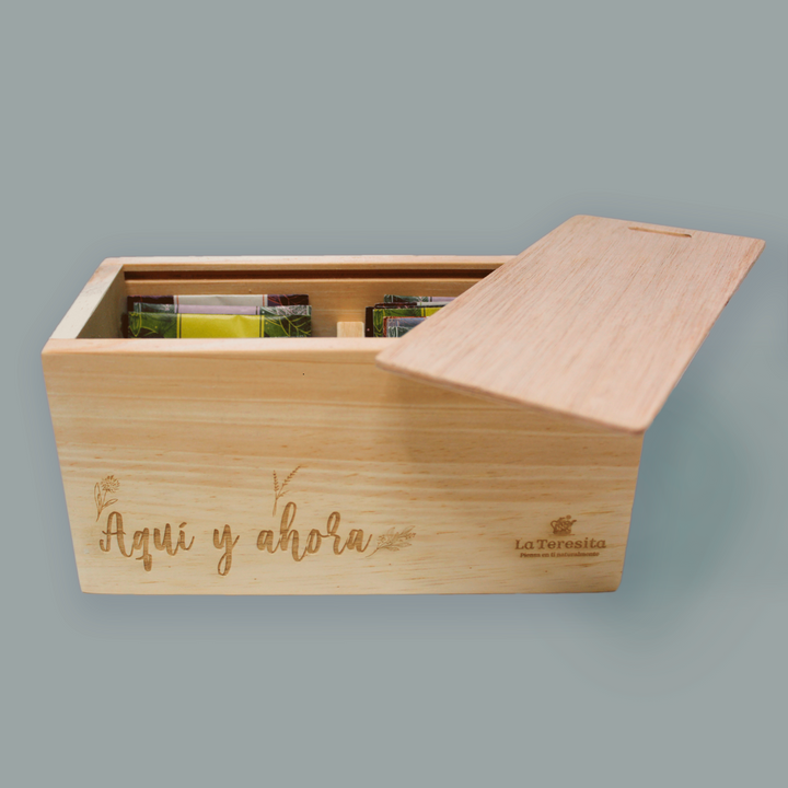 Caja de Madera Mediana x 20 infusiones – La Teresita tienda de tés,  infusiones y aromáticas 100% Naturales