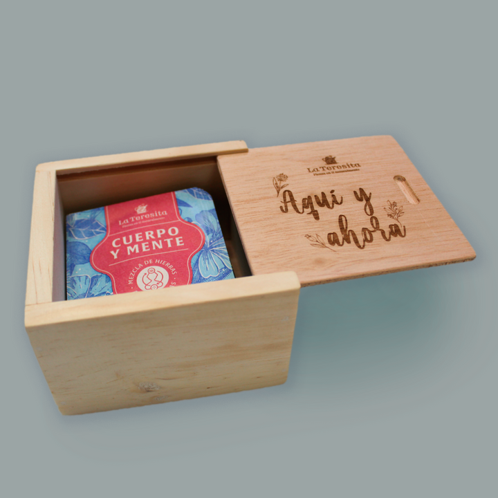 Caja de Madera Pequeña x 10 Infusiones – La Teresita tienda de tés