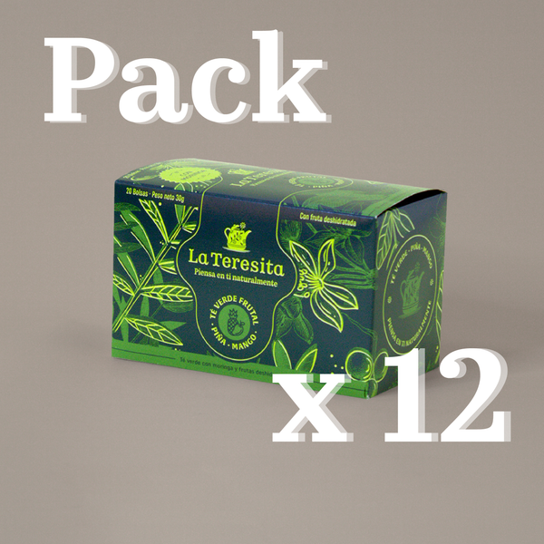 Pack x 12 cajas Té Verde Frutal La Teresita