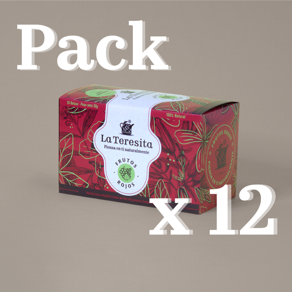 Pack x 12 cajas Infusión Frutos Rojos La Teresita
