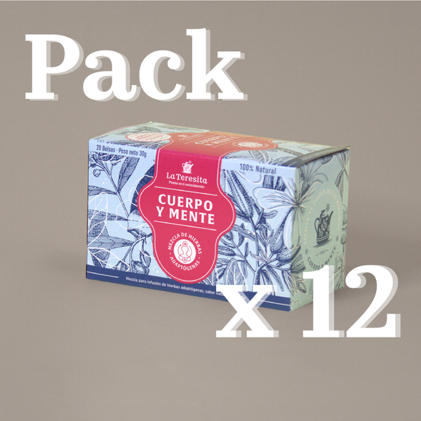 Pack x 12 cajas Infusión Cuerpo y Mente La Teresita