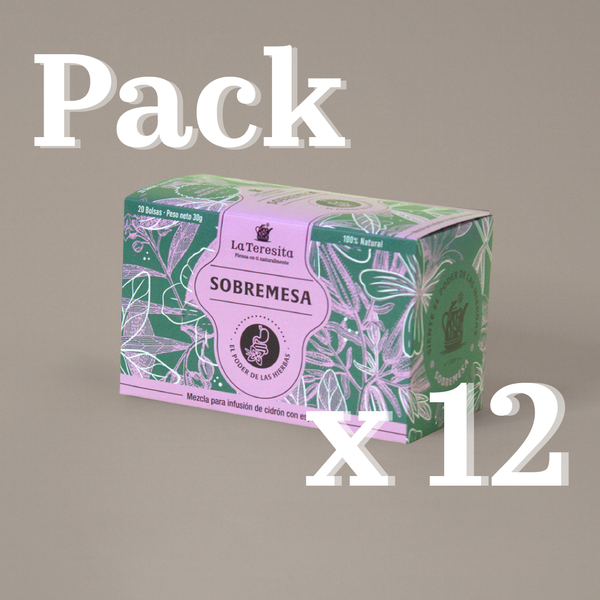 Pack x 12 cajas Infusión Sobremesa La Teresita
