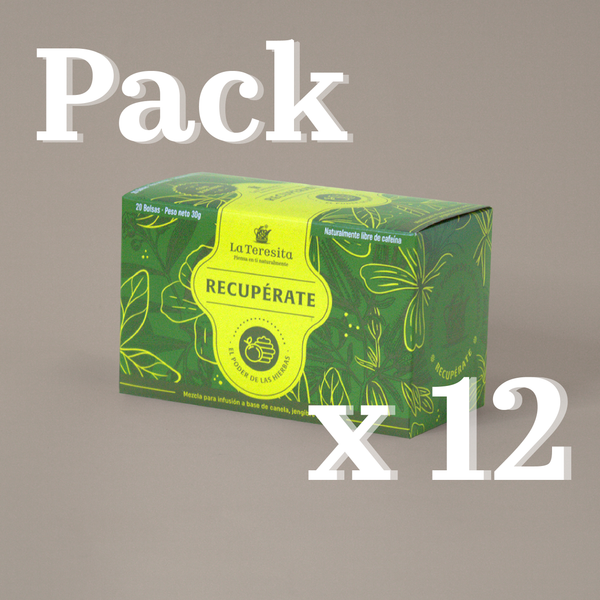 Pack x 12 cajas Infusión Recupérate La Teresita